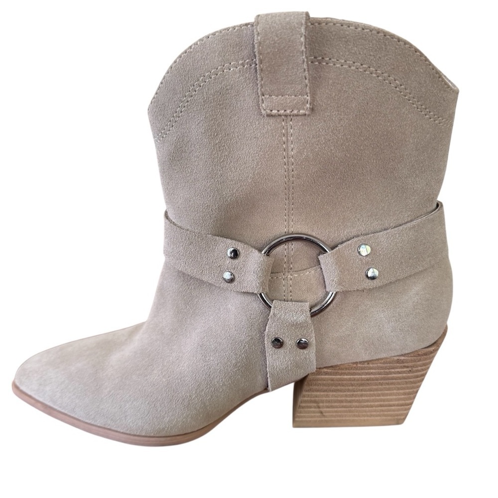 Open Edit Enzo Suede Western Boots Size 8.5